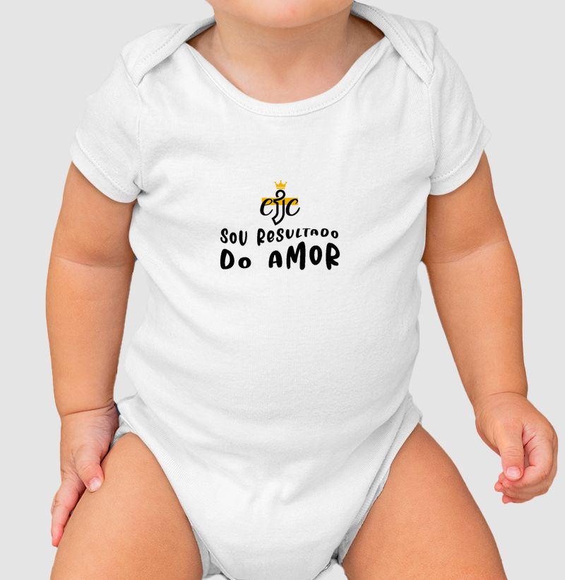Body Infantil Sou resultado do amor